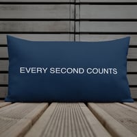 Image 1 of Every Second Counts Throw Pillow