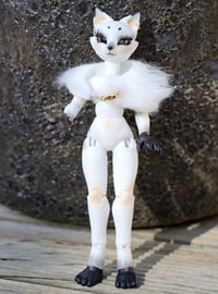 Image 2 of Glam Arctic Fox OOAK Ball Jointed Doll