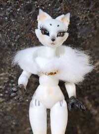 Image 3 of Glam Arctic Fox OOAK Ball Jointed Doll