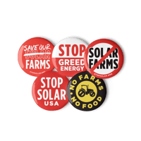 Image 1 of Stop Solar Buttons (Set of 5)