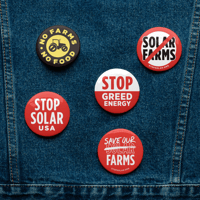 Image 4 of Stop Solar Buttons (Set of 5)