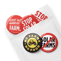 Image 3 of Stop Solar Buttons (Set of 5)