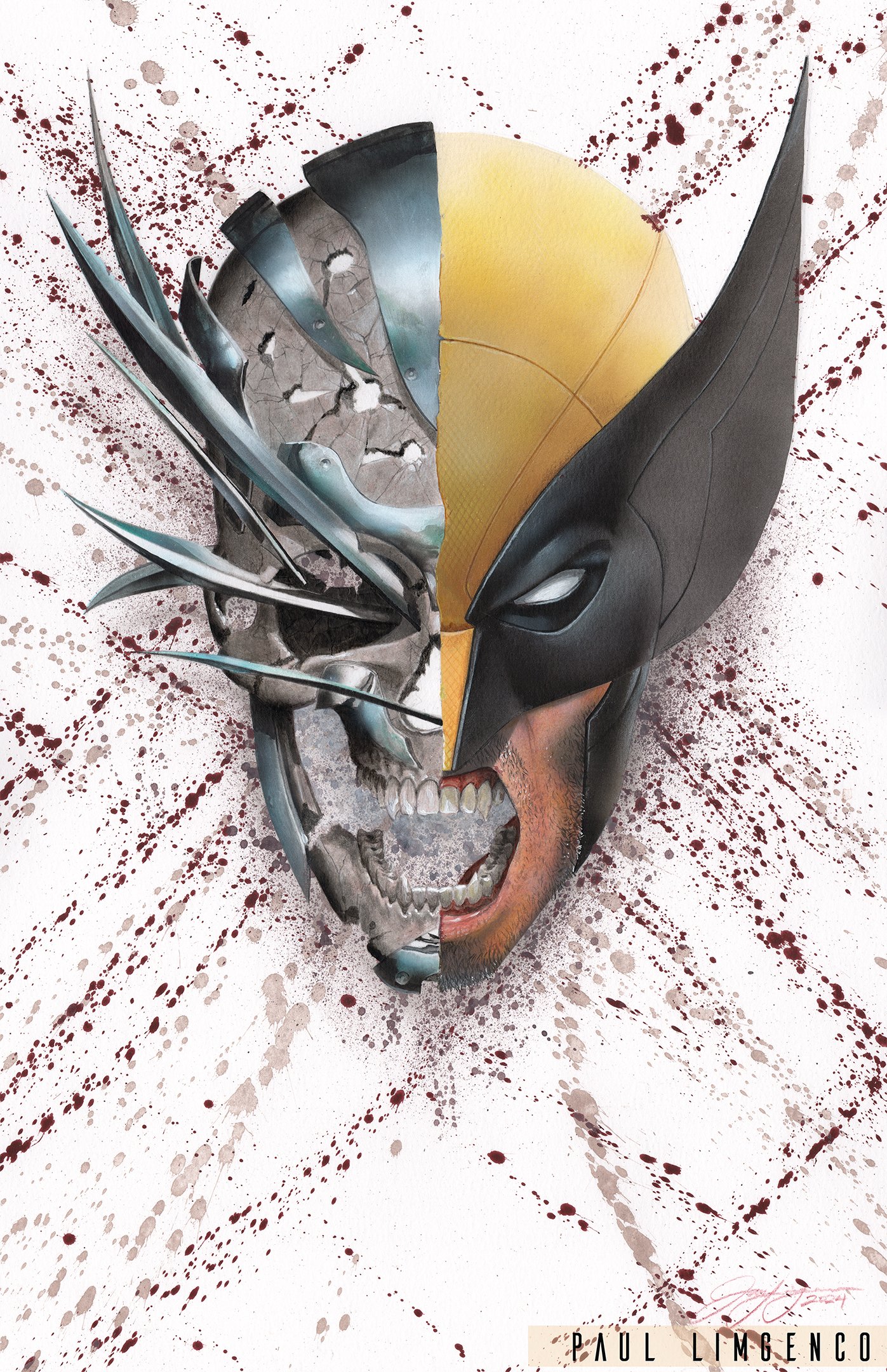 Image of Wolverine (Half Skull Series) Print