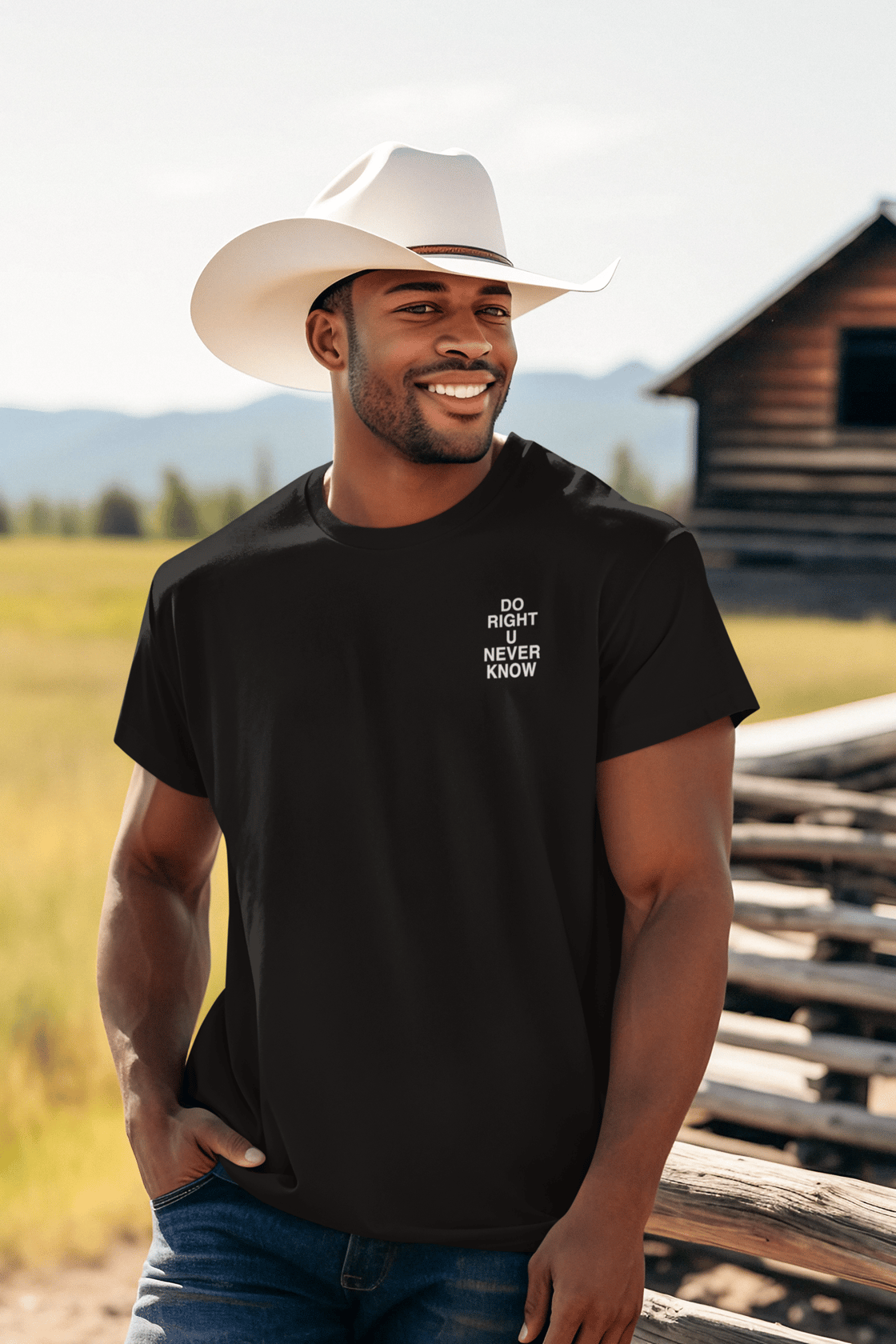 Image of Signature “Do Right U Never Know” Tee – Black