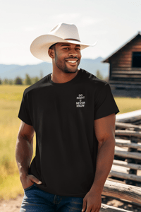 Image 5 of Signature “Do Right U Never Know” Tee – Black