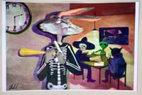 Image 1 of 12x18" "Beating Death at His Own Game" SIGNED PRINTS