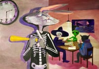 Image 4 of 12x18" "Beating Death at His Own Game" SIGNED PRINTS