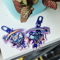 Image 1 of Double Sided Shiny Foil Mech Charms