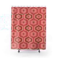 Image 1 of Starlite Pink Cocktail Bar Shower Curtain
