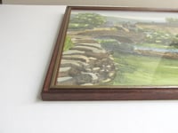 Image 8 of Vintage Thwaite Swaledale Watercolour Painting on a Print, Signed Jane Pearson, Framed 