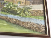 Image 7 of Vintage Thwaite Swaledale Watercolour Painting on a Print, Signed Jane Pearson, Framed 