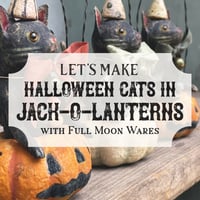 Image 1 of Let's Make Halloween Cats in Jack-o-Lanterns kit