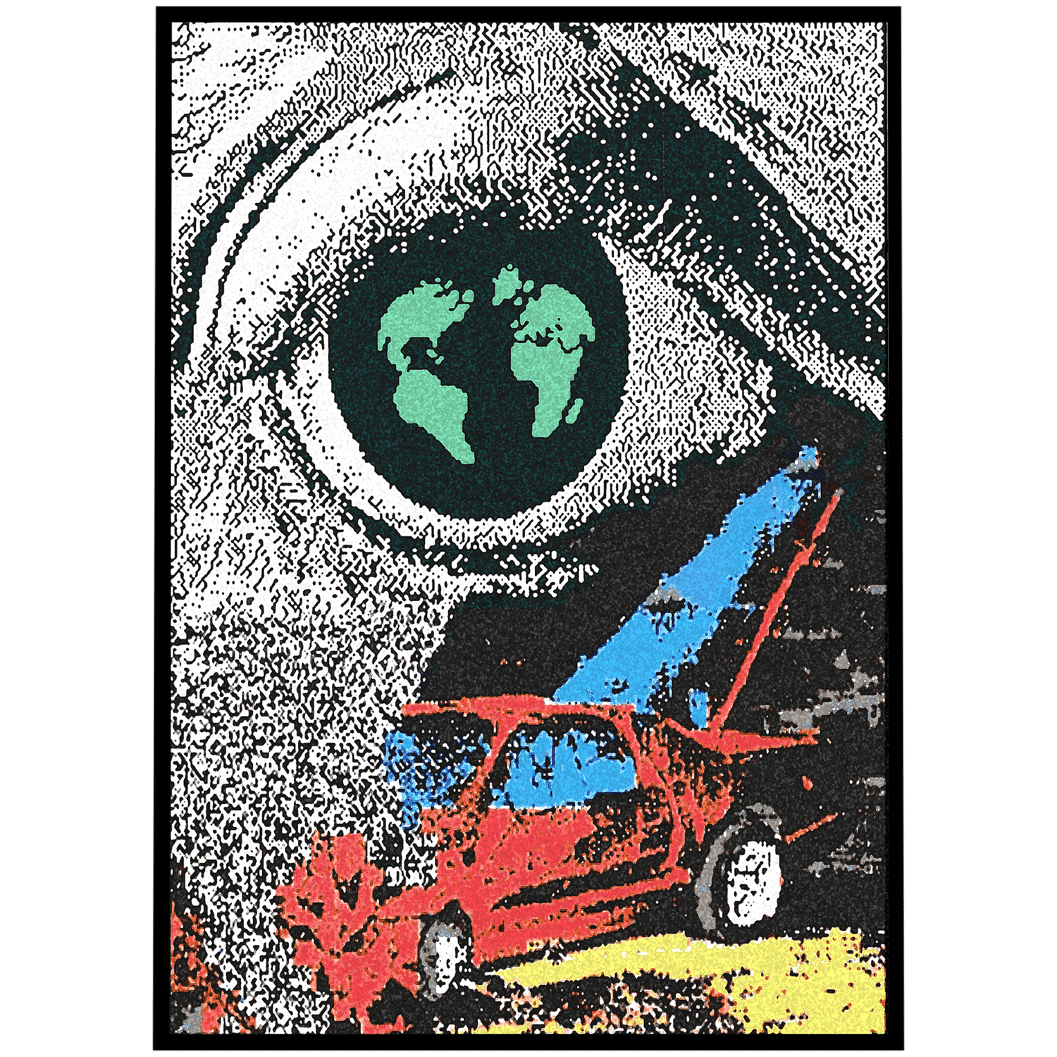 "Shagged The Ferrari Into A Wall" Print