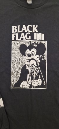 Image 2 of Black Flag Mickey Mouse long sleeve shirt XL