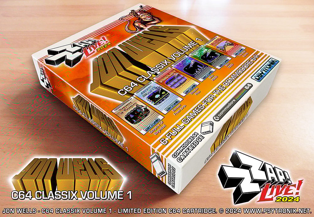 Image of Jon Wells C64 Classix Compilation (C64 Cartridge)
