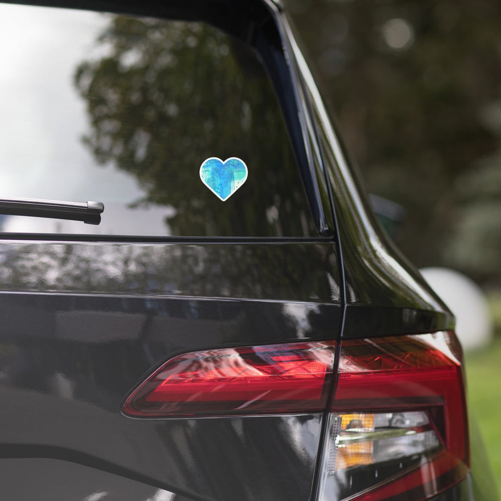 Image of Blue Heart sticker