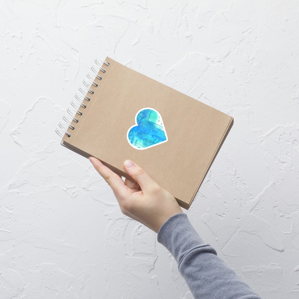 Image of Blue Heart sticker