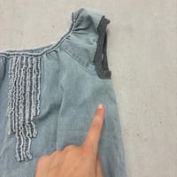Image 2 of 00s denim style top