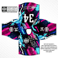 Image 1 of Custom H3 'Hot Blast' Ultra Lightweight Hockey Jersey