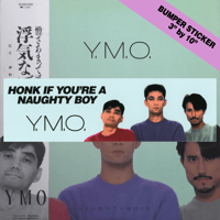 YMO Naughty Boys Bumper Sticker