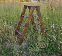 Wooden ladder #rusticbrown H-80cm