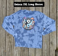 Unisex 2XL Long Sleeve Tie Dye Ying Yang Tee