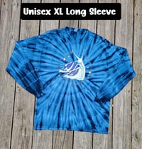 Unisex XL Long Sleeve Tie Dye Space Snail Tee