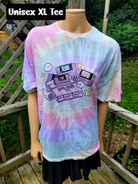 Unisex XL Tie Dye Retro Gamer Tee