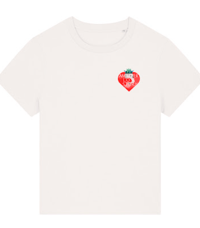 Ladies Fit Classic ALS Heart LogoTee OFF WHITE