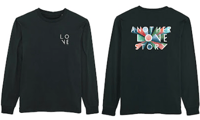 LONGSLEEVE TEE - LOVE Front EXPLODE Rear BLACK