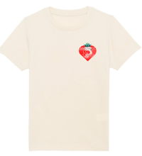 Image 1 of Kids HEART Tee WHITE & YELLOW