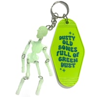 Image 1 of Dusty Old Bones Skeleton Keychain