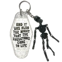 Image 1 of The Skeletons Came To Life Skeleton Keychain