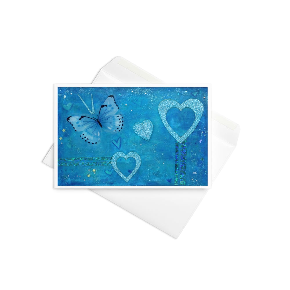 Image of Blue Butterfly Card