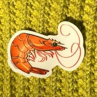 Image 1 of transparent shrimp sticker