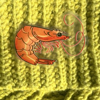 Image 3 of transparent shrimp sticker