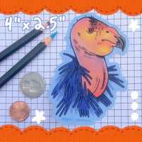 Image 3 of california condor sticker - portrait