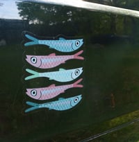 Image 4 of transparent pride fishies sticker