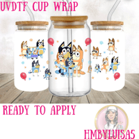 Ballons Bluey UVDTF cup wrap 