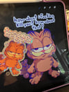 Garfield Sticker Glittery Laptop Decal