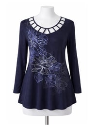 Image 2 of Large Dana Buchman top #573*8 (Gently Used)