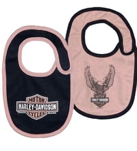 HD Infant Girls 2 pack Bibs 