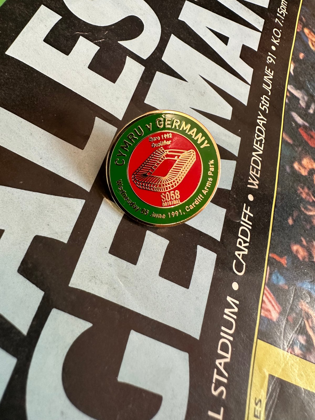 Image of Cymru V Germany Matchday Pin Badge 