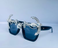 Image 3 of Embellished Black Sunglasses 