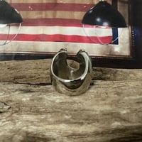 Image 3 of STAMPED HORSESHOE MEXICAN BIKER RING