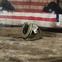 Image 2 of PLAIN HORSESHOE MEXICAN BIKER RING