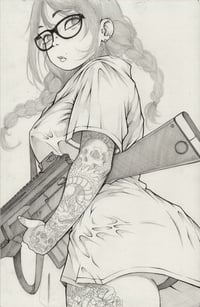 LEILA LAU ORIGINAL PENCIL ART SIGNED