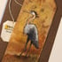 Great Blue Heron - original painting on a teabag Image 2