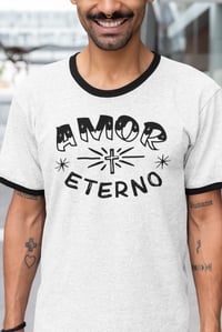 Image 2 of Amor Eterno Ringer T-Shirt Black trim  