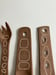 Image of red brown stoneware hostess set